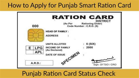 punjab smart ration card|government of Punjab ration card.